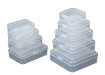 small clear plastic box