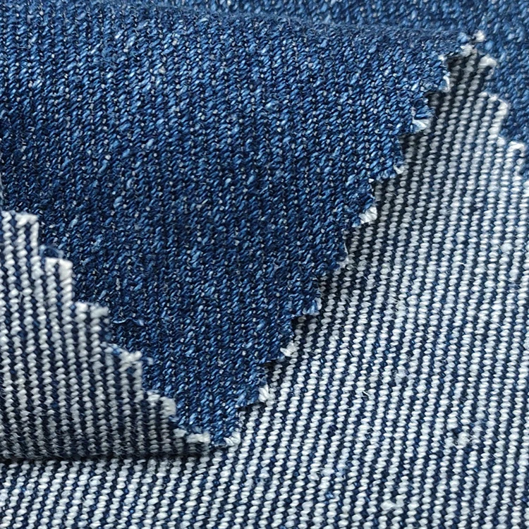 51016-Eco Friendly Hemp Organic Cotton Raw Denim Fabric Color Customized For Garments Hemp Denim Fabric