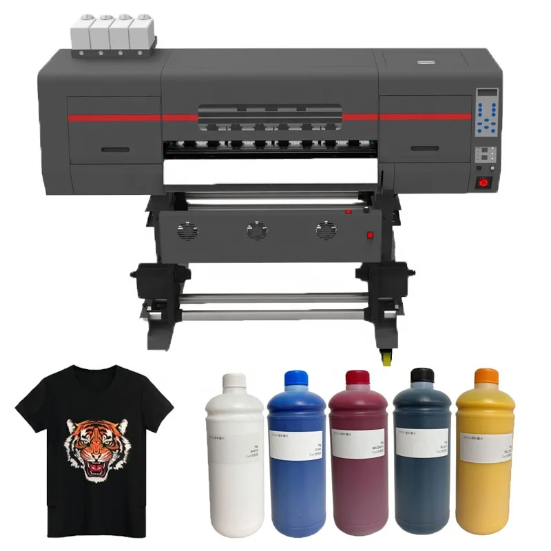 Colorful Fabric 1.9m Large Format Digital Textile T Shirt Printing Machine Digital Sublimation Printer with DTF shake powder