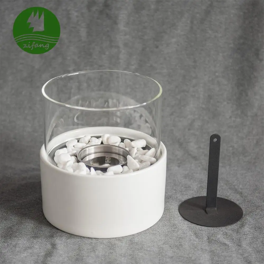 Best Selling High Quality Tabletop Ceramic Round Ethanol Fireplace