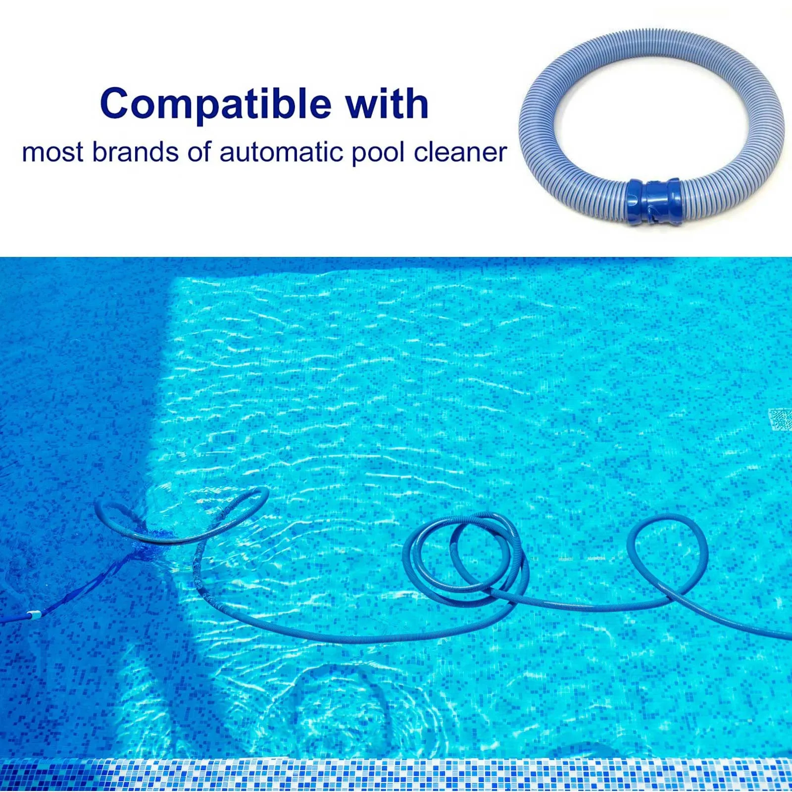 Swimming Pool Cleaner 38mm flexible 4 inch water pool vaccum hose With Swivel Cuff 1.5 Inch