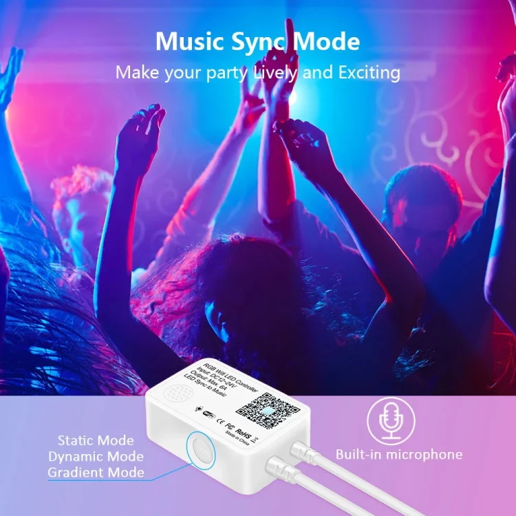 Google Smart APP Wifi 12v Remote Controlled IP65 Flexible Waterproof SMD 5050 RGB Decoration 5m 10m 15m 20m LED Strip Light