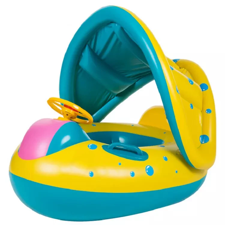 Оптовая продажа хорошее качество детский Плавающий поплавок из ПВХ с навесом