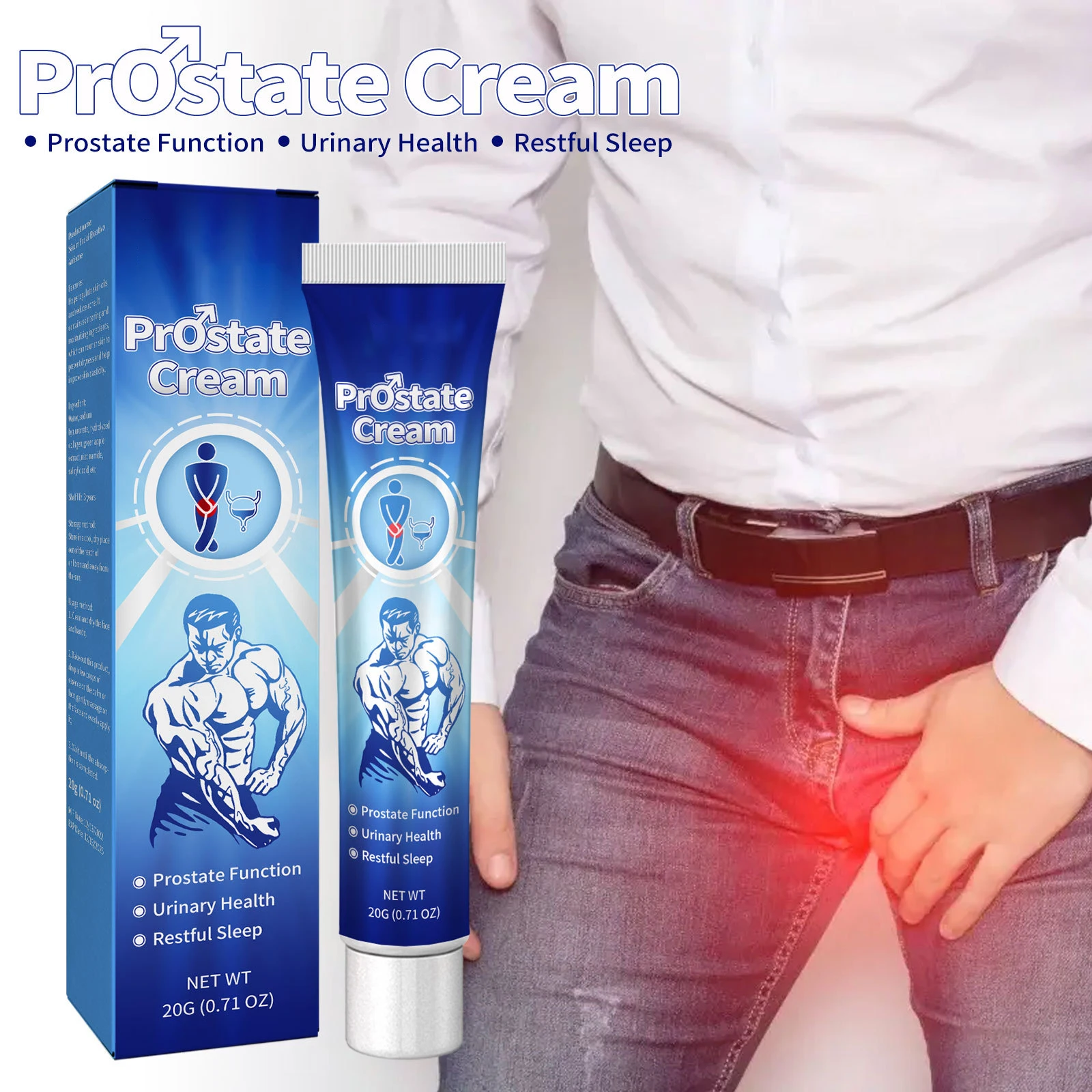 Prostate Cream Man Kidney Body Care Health Male Private Massage Cream