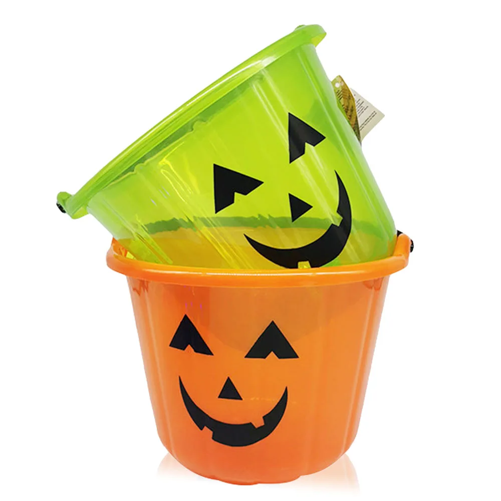 
Best price halloween party pumpkin kids plastic bucket 