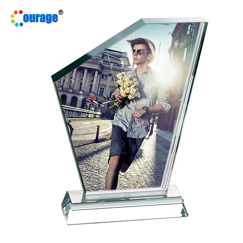 BSJ-11 Sublimation Crystal Glass Photo Frame for School Awarding