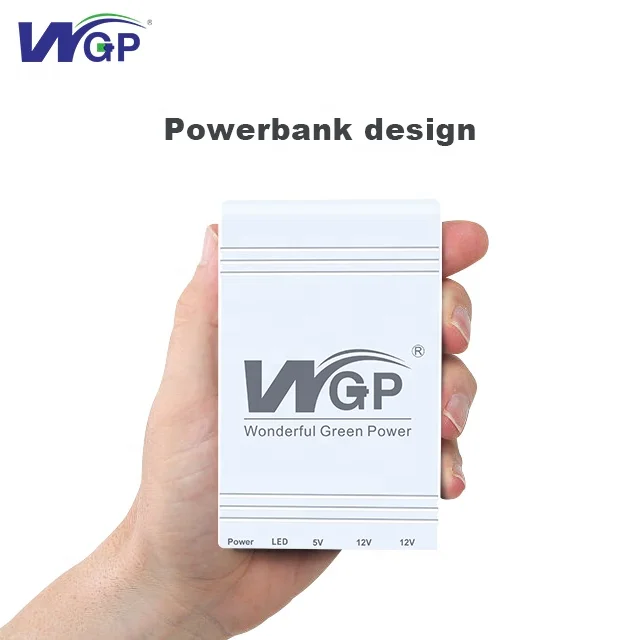  WGP original factory power bank ups 12v 5v wifi router ip camera with backup