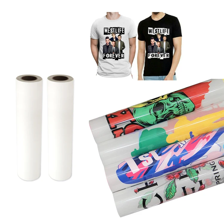 Goosam 60x100 60cm*100 30cm x 100m 33cmx100m Size DTF Paper Roll Heat Transfer Hot Tear DTF PET Film For 60x100m DTF Printer