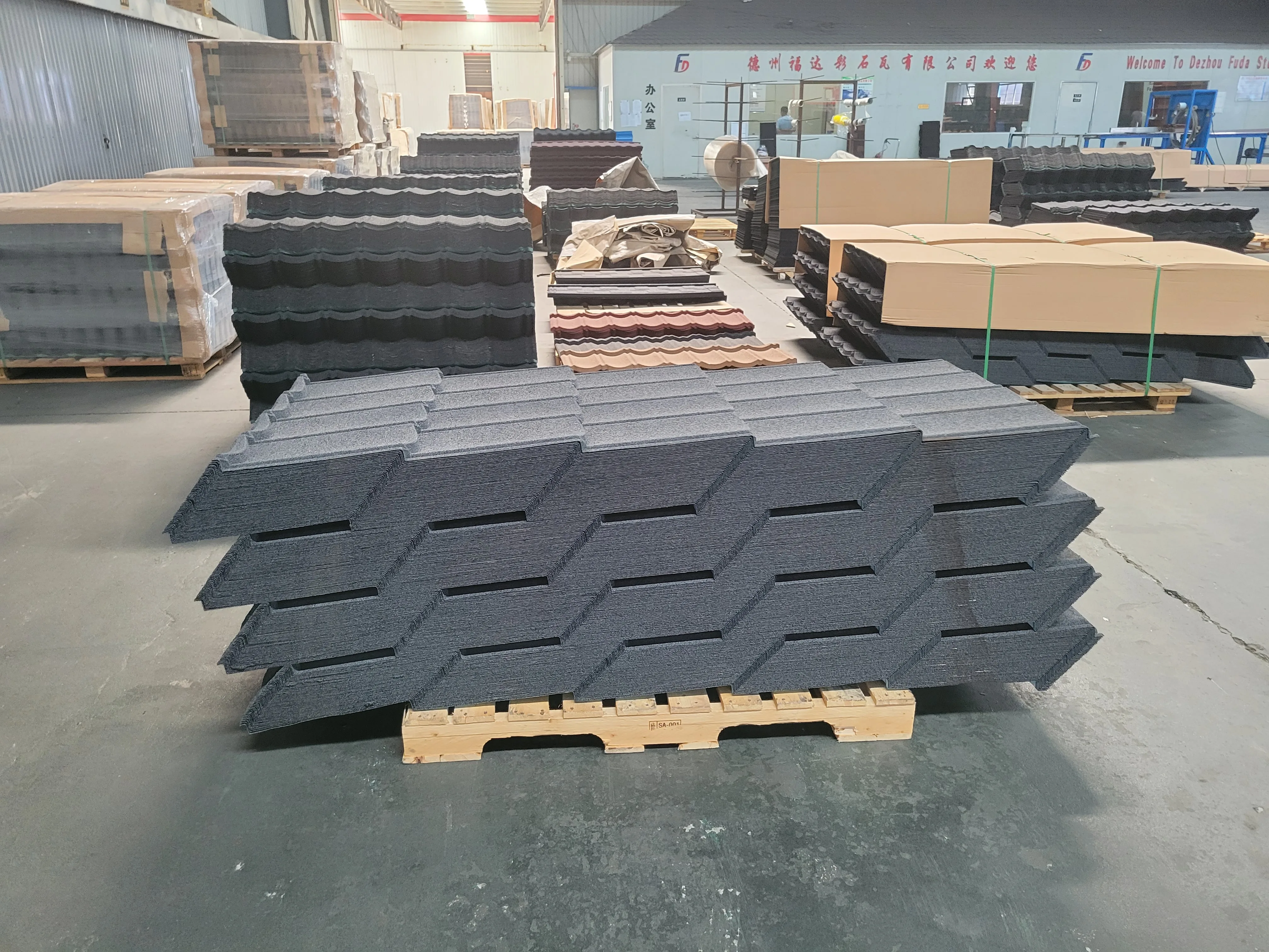 Barrel type Roof Building Material Stone Coated Manufacturer of Roofing Sheet