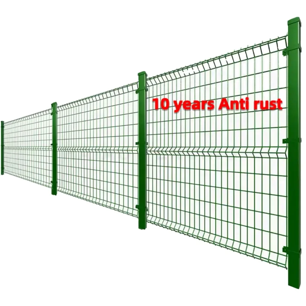 Best Selling Easy Installation Garden Security Perimeter Customized 3D Curved Iron Wire Mesh Fence Peach Shape Post Fencing