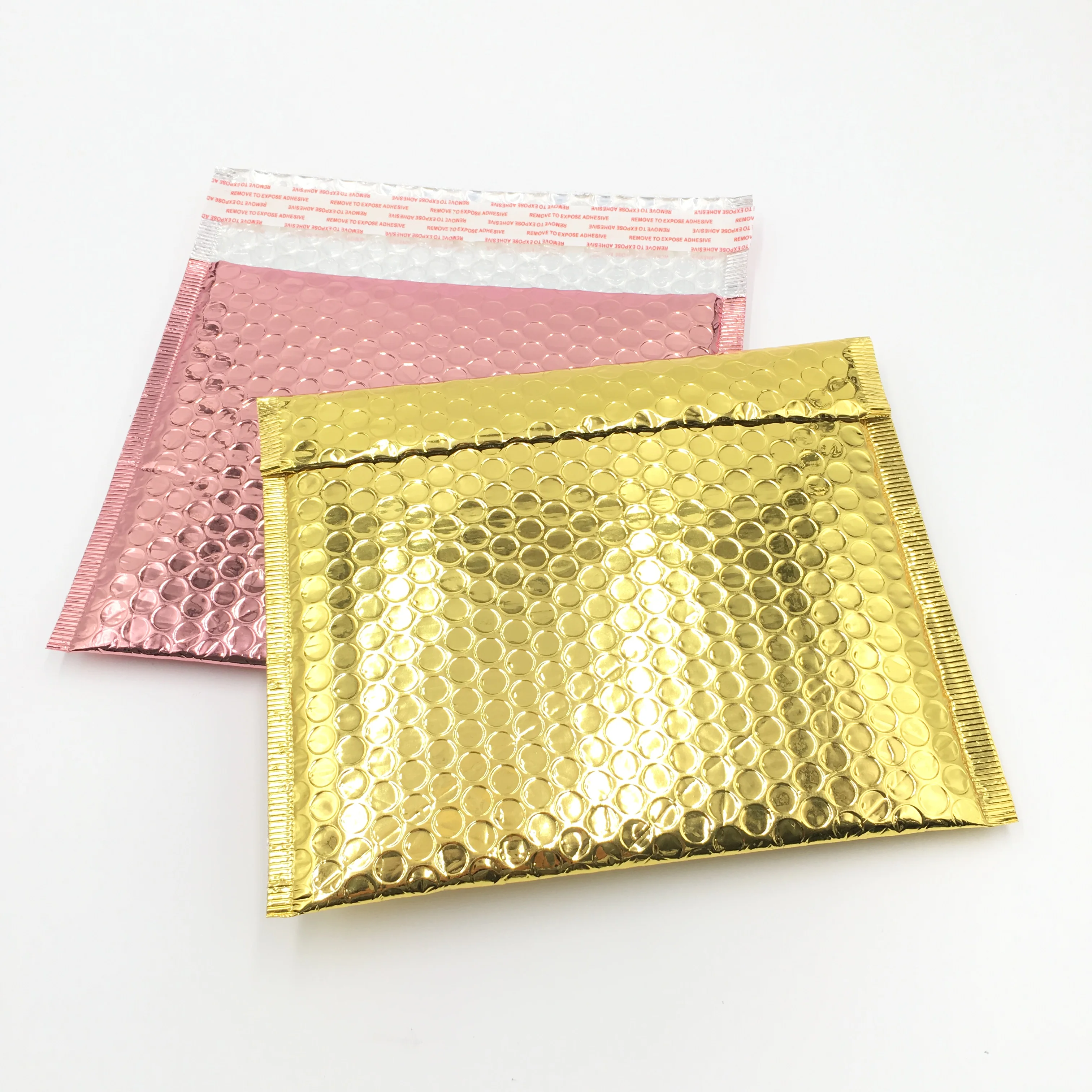 eco friendly pink bubble bag customised polymailer bubble 6x9 size