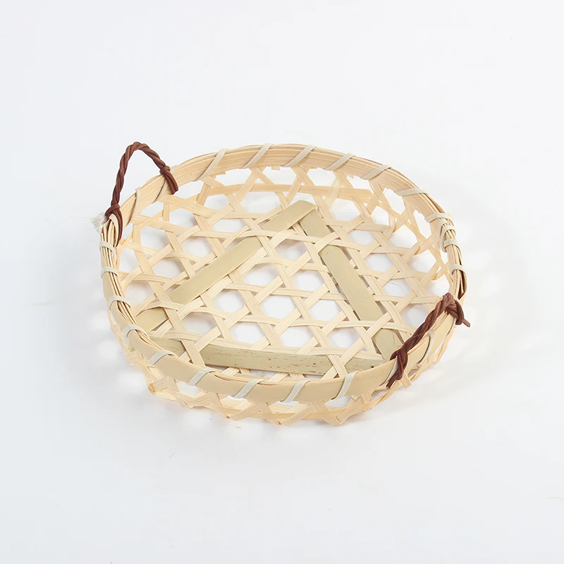 New Wood Chip Bamboo Gift Basket Small Size Wedding Guest Gift Basket For Candy Cosmetic Table Sugar Box