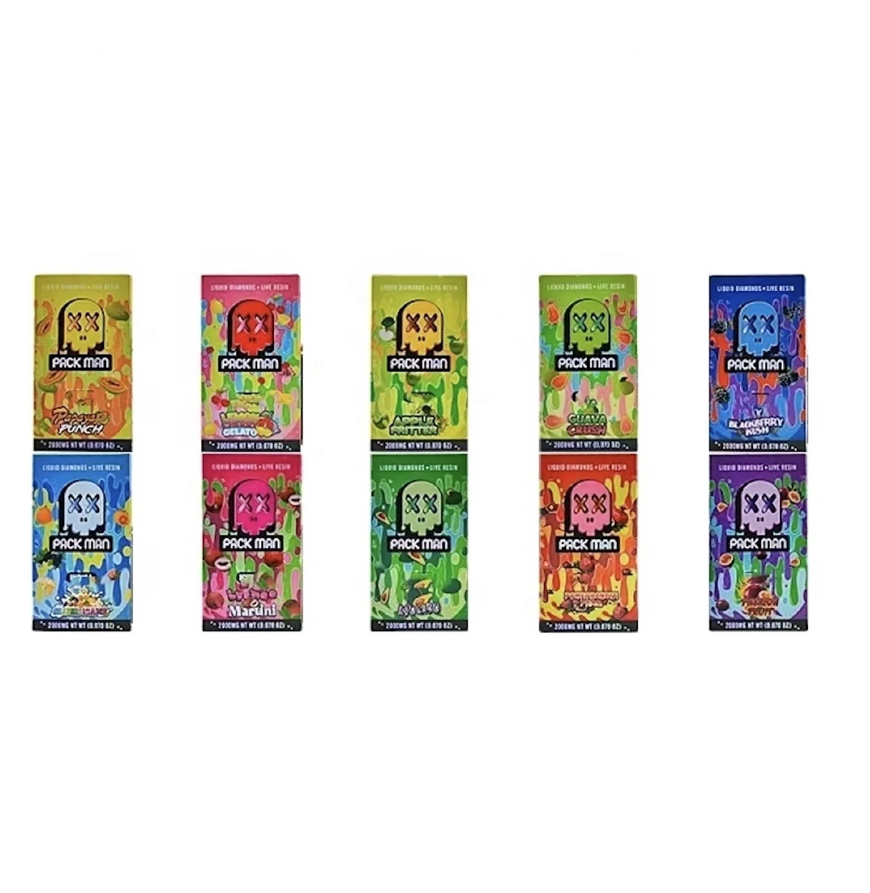 PACKMAN Заводская распродажа 1 г 2 10 видов цветов коробка ручной работы поддержка на заказ