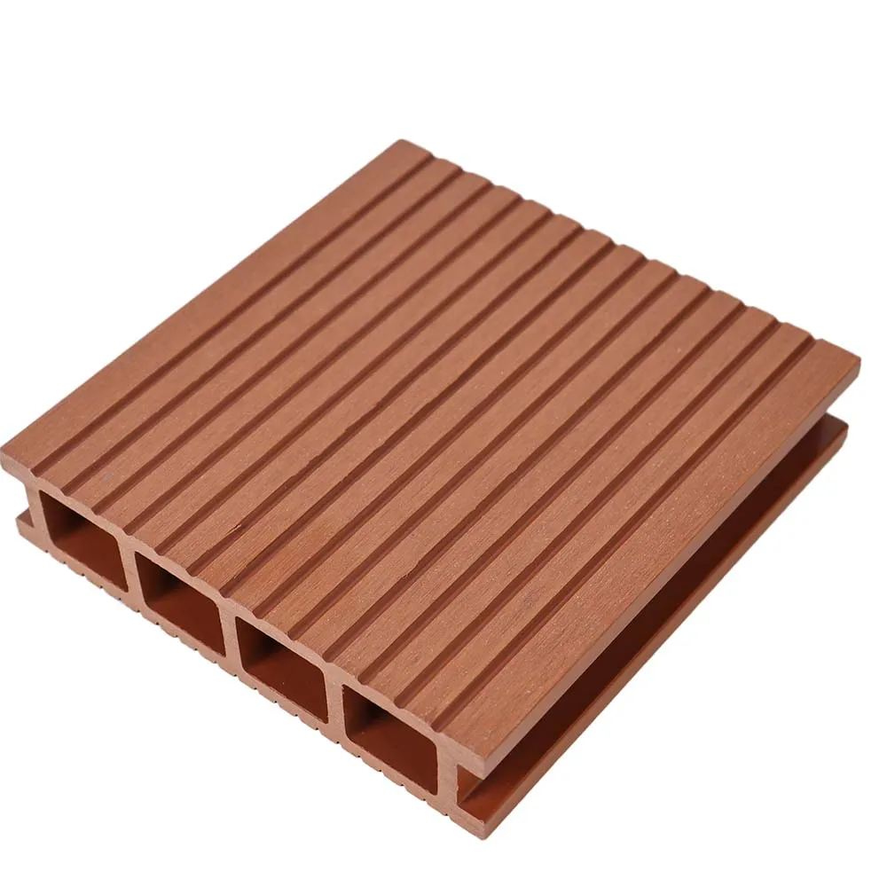 Wholesale outdoor wpc grooves brushes boards composite seamless hollow decking for external park