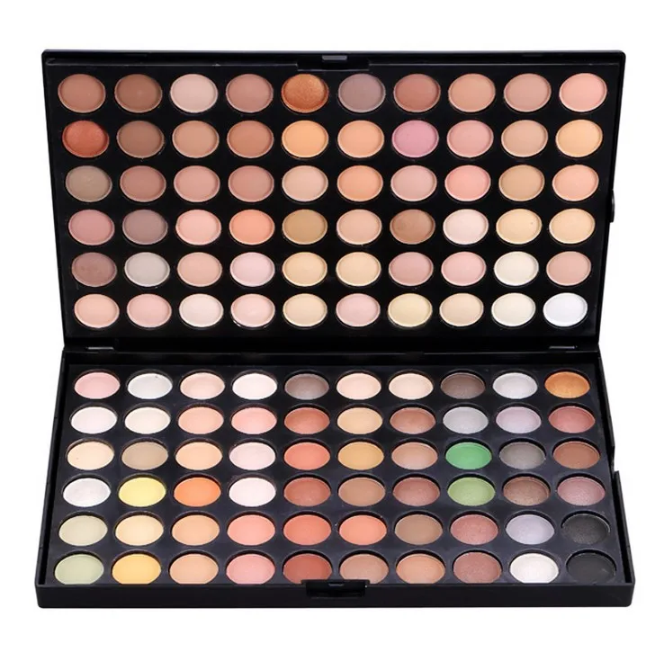 Private label vegan organic eyeshadow palette 120 colour makeup metallic shimmer glitter eyeshadow palette