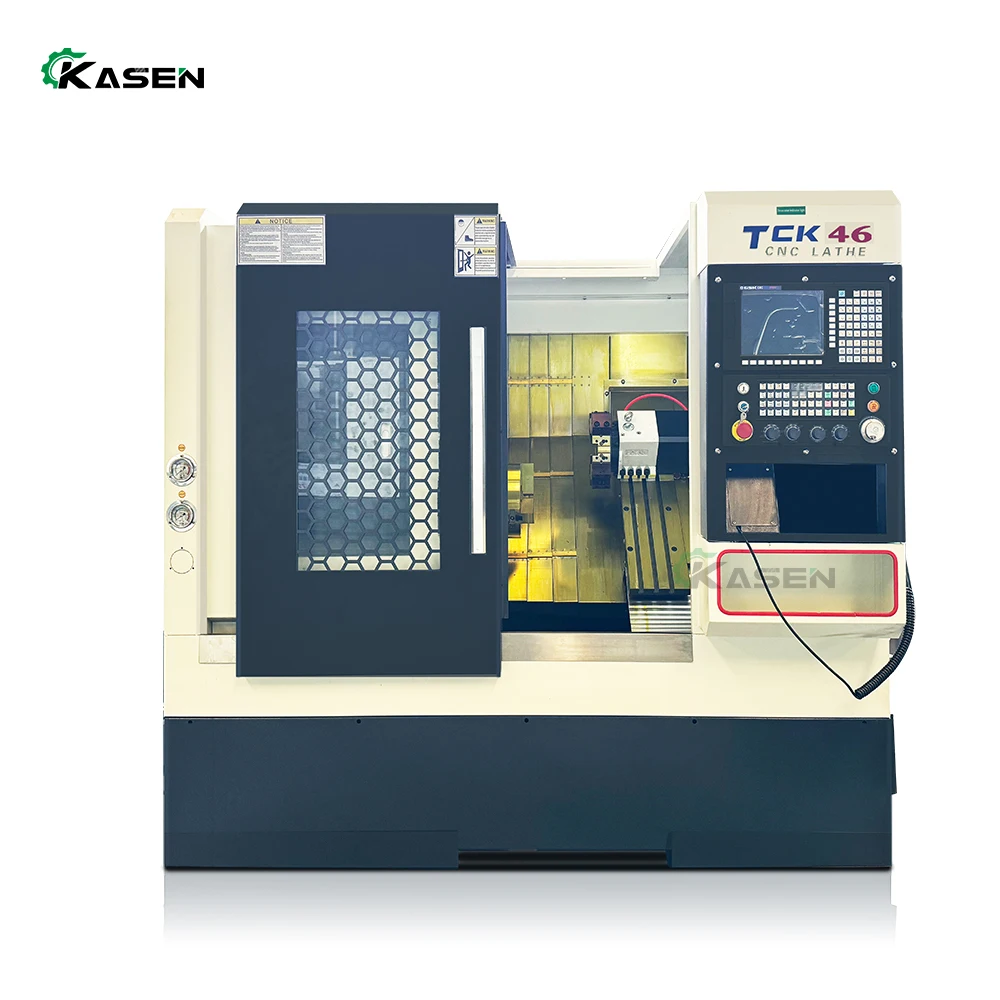 TCK46 Full Auto High Precision automatic lathe turning metal Cnc Lathe turning machine Slant Bed Cnc Lathe