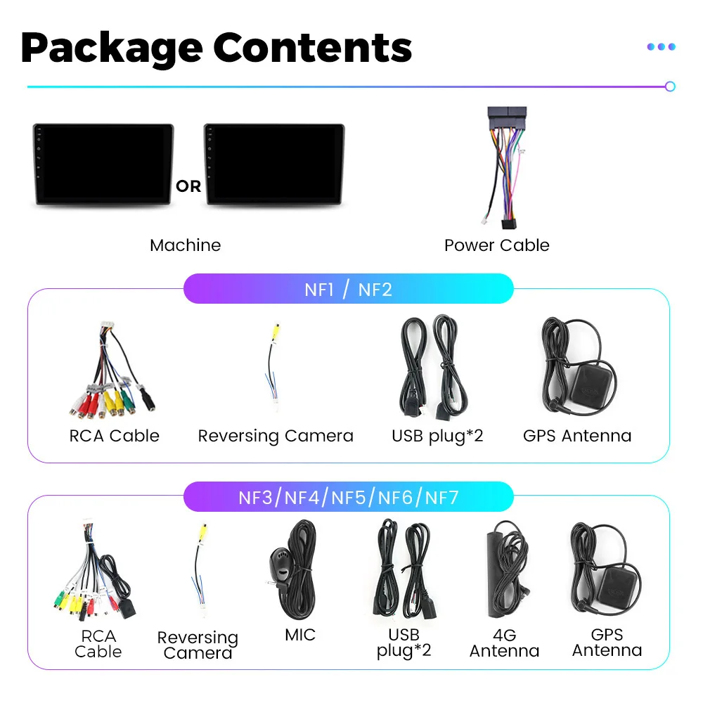 NaviFly NF Android 13 QLED touch screen 8 core 8+256G car navigation system for KIA Ceed 2006-2012 support 360 camera and dv