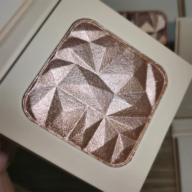 Vegan Bronzer Shimmer Face Illuminator Preesed Powder Private Label Single Makeup Highlighter Palette