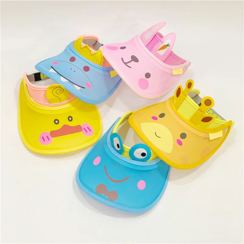 Оптовая продажа летняя мультяшная пустая детская шляпа милая широкополая с защитой от УФ-лучей Детская