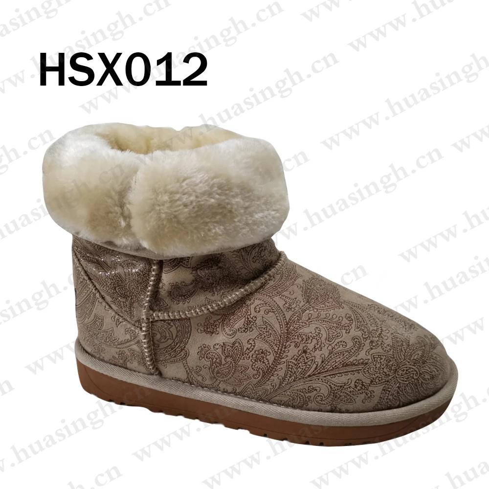 LXG,Chile market popular cold resistant fashion women boots pull-on style moisture resistant TPR outsole snow boots HSX013