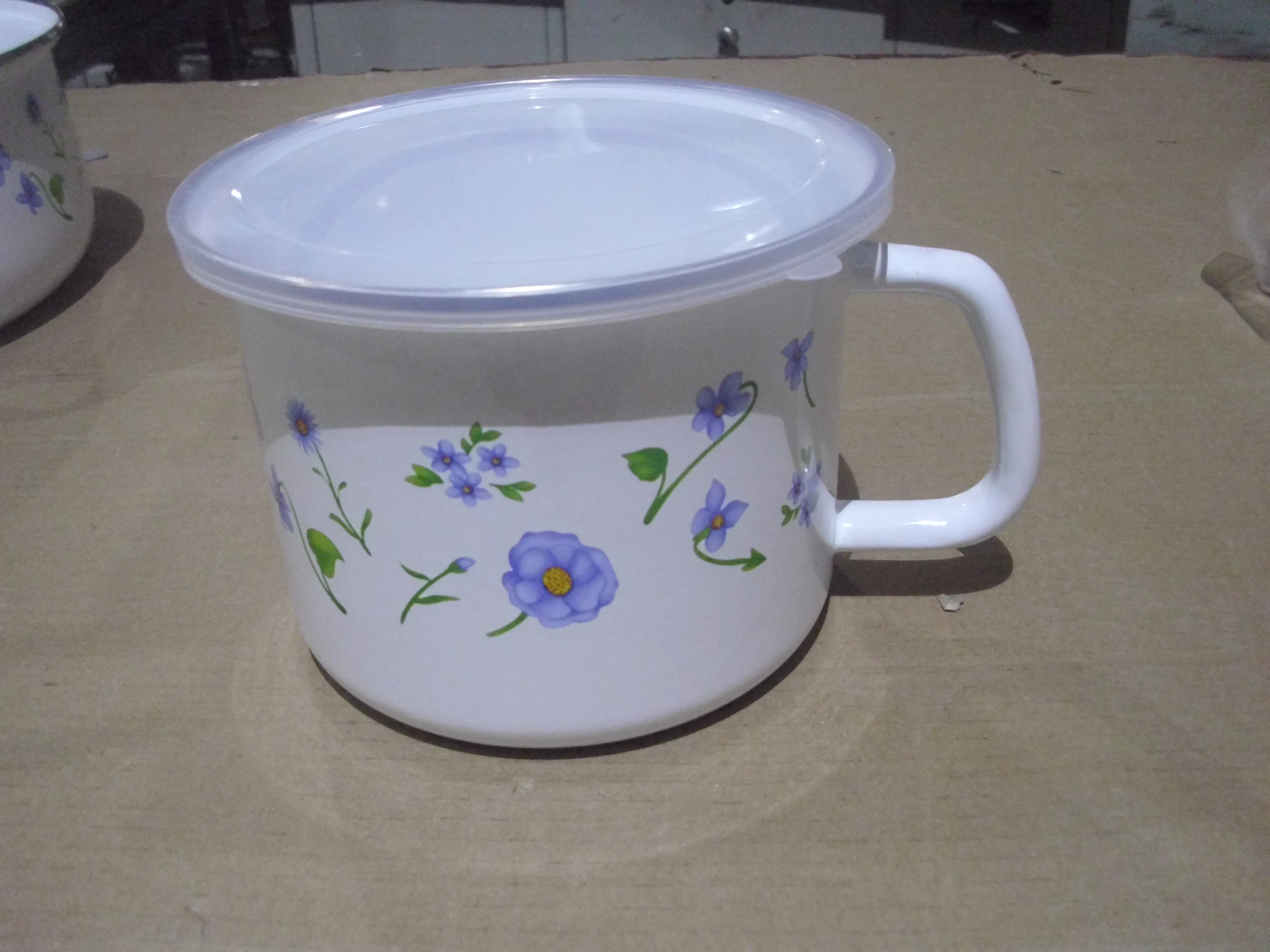 Mexico Enamel Casserole Sets 22/24/26cm pot 24cm frypan 16cm cup AVON Ollas de Peltre Enamel Cookware Enamel hetera sweet cottag