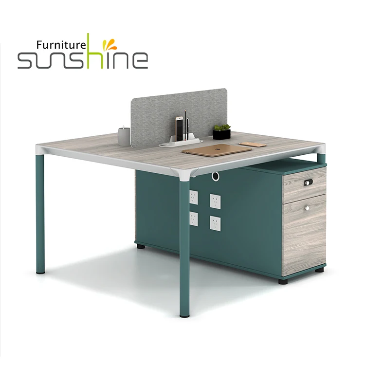 Executive Open Work Station Seat Steel Thickness Persons Workstation Aluminium Frame Stand Shelf Drawers Storage Tidy Partition