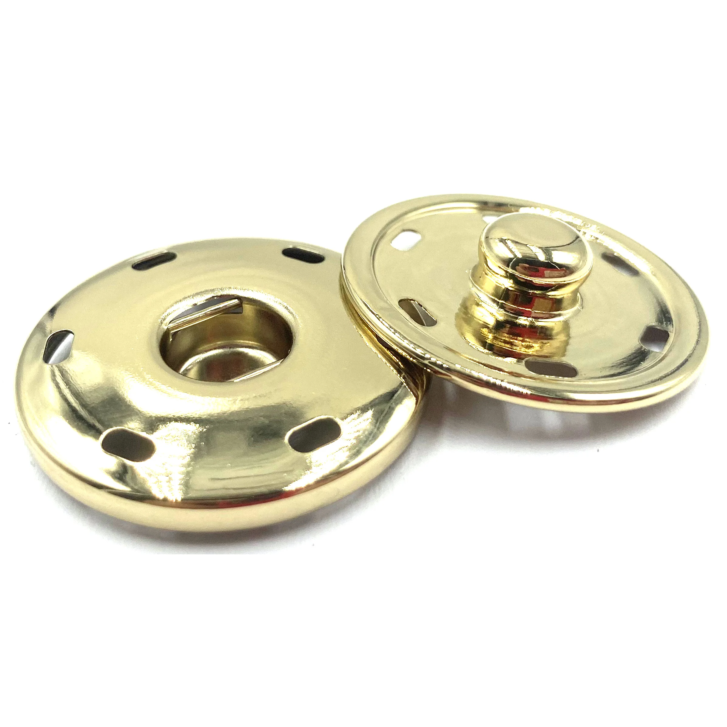 China Made Custom Brass Material Durable And Rust-Free Solid Prong Press Studs Snap Fasteners