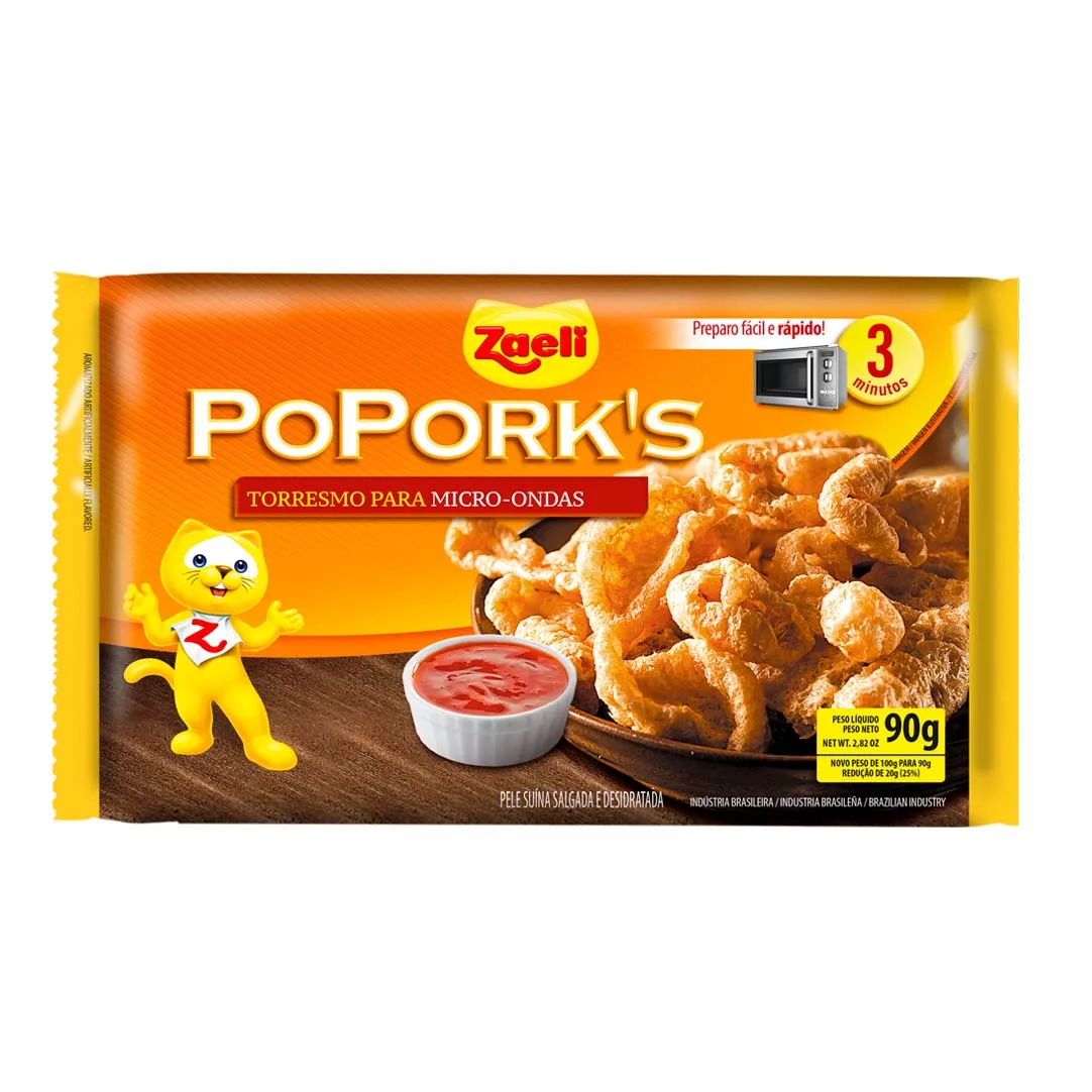 MICROWAVE POPORKS 20x3,17oz pork rind for microwave same packaging as popcorn