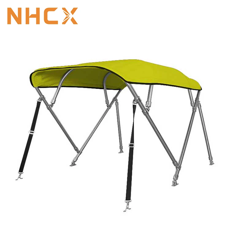 NHCX Nylon Fittings Marine Boat Top Cover Aluminum Square tube pontoon boat bimini top