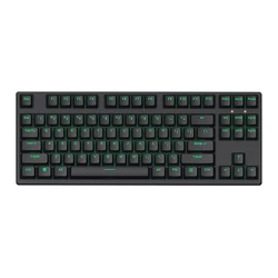 High quality e-sports special 87 key gaming  mechanical keyboard Type-c charging dual mode green light mechanical keyboard