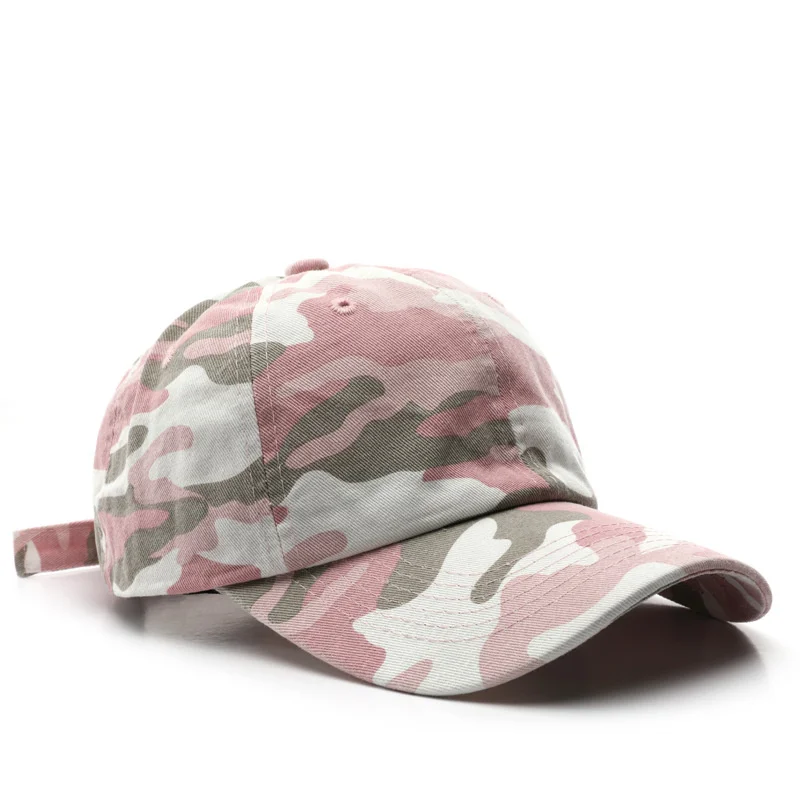 Wholesale Outdoor Fashion Baseball Caps Adjustable Sports Caps Unstructured Camouflage Baseball Caps