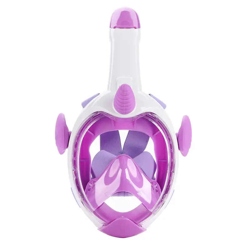 Full Dry Mask Snorkeling Dry Diving Swimming Full Face 180 Snorkel Mask For Kids Unicorn Cartoon Diving Mask