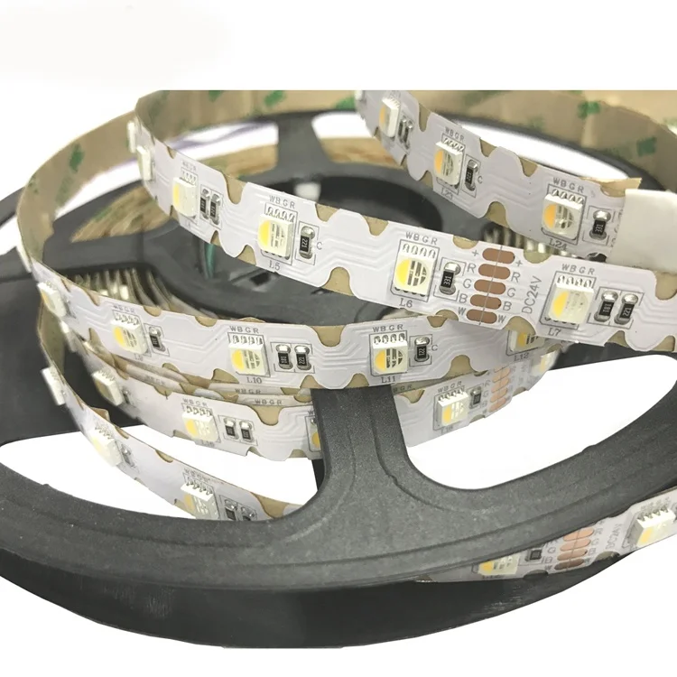 Zig zag Гибкая 12 В SMD5050 RGB 3000K 4000K 6000K 4 в 1 RGBW зигзаг Светодиодная лента