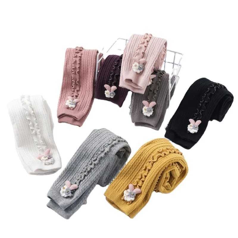 
Amazon Hot Sales Cotton Cartoon Animal Kids Winter Pantyhose 0-8Y 