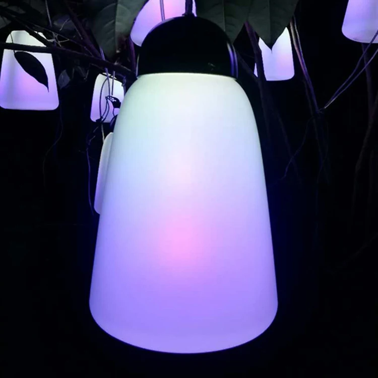 Holiday Festival Decoration Outdoor Color Changing Christmas Fading LED RGB Breath Hanging Bulb Light Custom Decorative lights