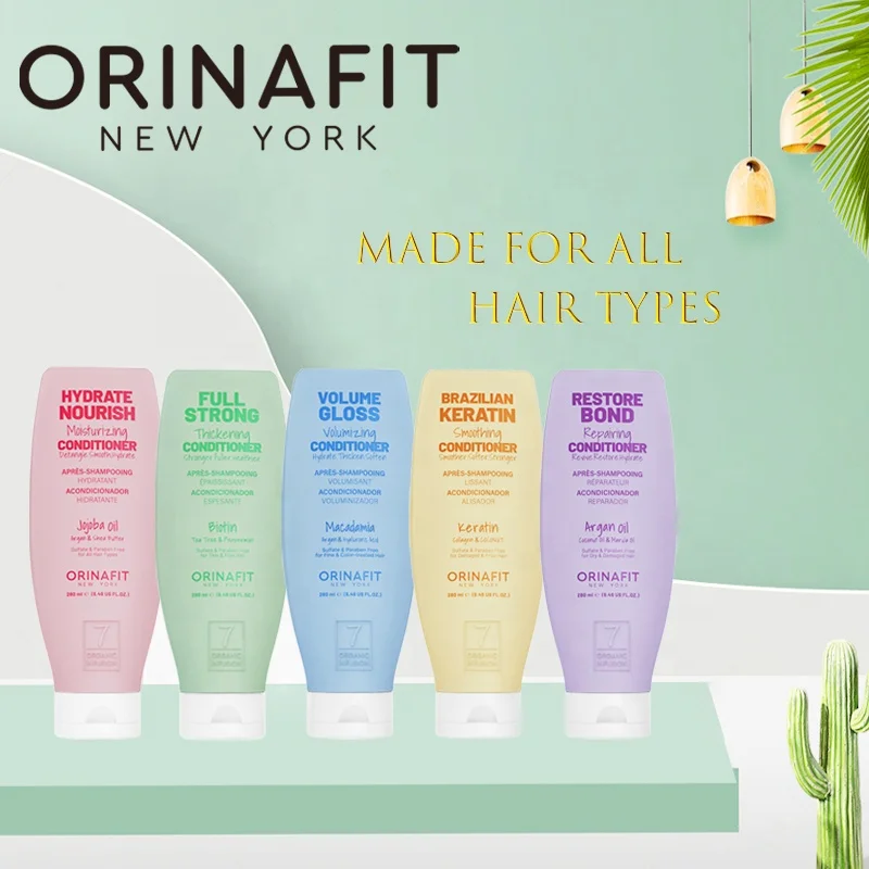 Offered Sample Volume Gloss Shampoo With Argan Hyaluronic Acid 350ml 280ml Deep Cleansing Anti-Frizz Fluffy Shampoo Conditioner