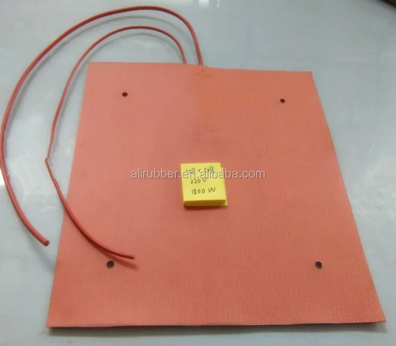 500*1700*1.5mm 230v 1500W Heat Hot Blanket for Wakeboard Press Flexible silicone rubber heater 1000mm lead wire from short