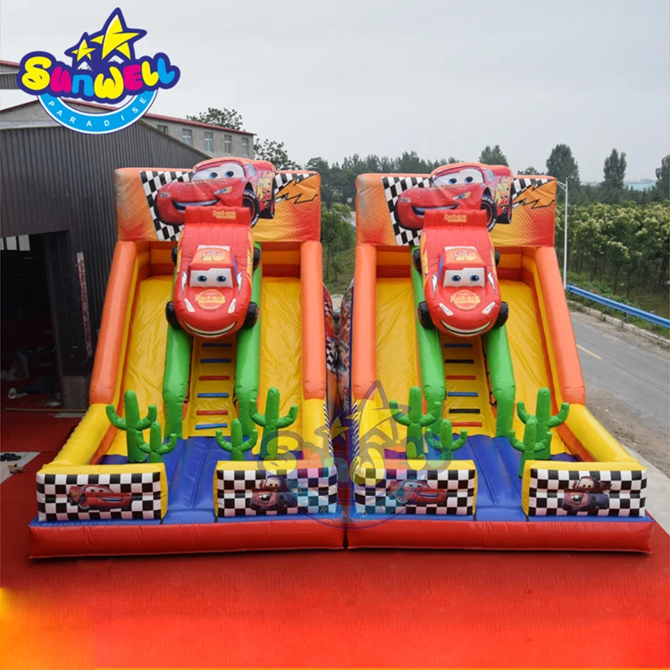 Giant car theme inflatable slide cars commercial rentals inflatable  slide