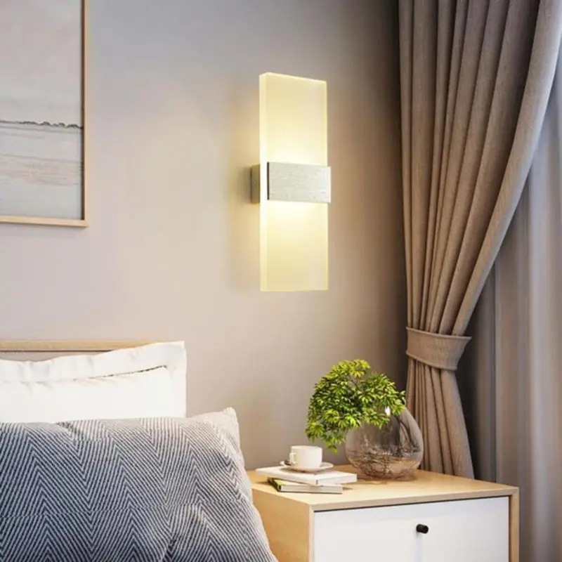 Modern LED Wall Lamp Indoor Living Room Reading Bracket Led Acrylic Minimalist Light