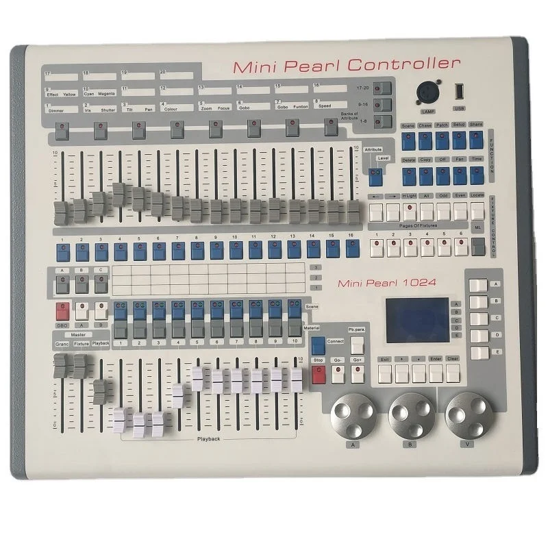 Mini Pearl 1024 Controller Can be With Flight case Package DMX 512 DJ Console Moving Head Light Led Par Professional Stage Light