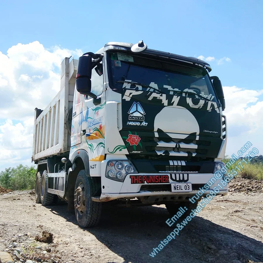 SINOTRUK HOWO A7 T7H 6x4 10 WHEELER 20cbm DUMP TRUCK on stock now ZZ3257N3847N1