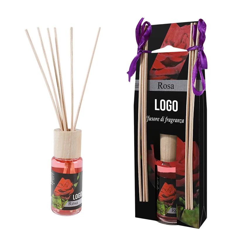 Natural Fragrance Home Decor Rose Custom Air Freshener Toilet Perfume Aroma Reed Diffuser Sticks Reed Diffuser Bottle