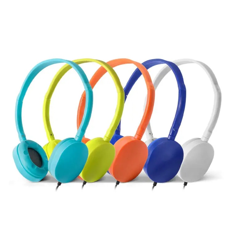 5-1-2 new colorful wire stereo noise canceling headphones without mic