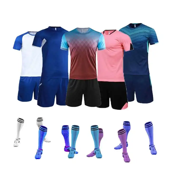 Blank team customized us soccer wear football jersey set soccer uniform sportswear football shirts 2021 uniforms