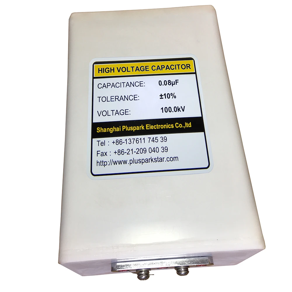 Capacitor 0.08uF 100kV, High Voltage Pulse ,Double Ended