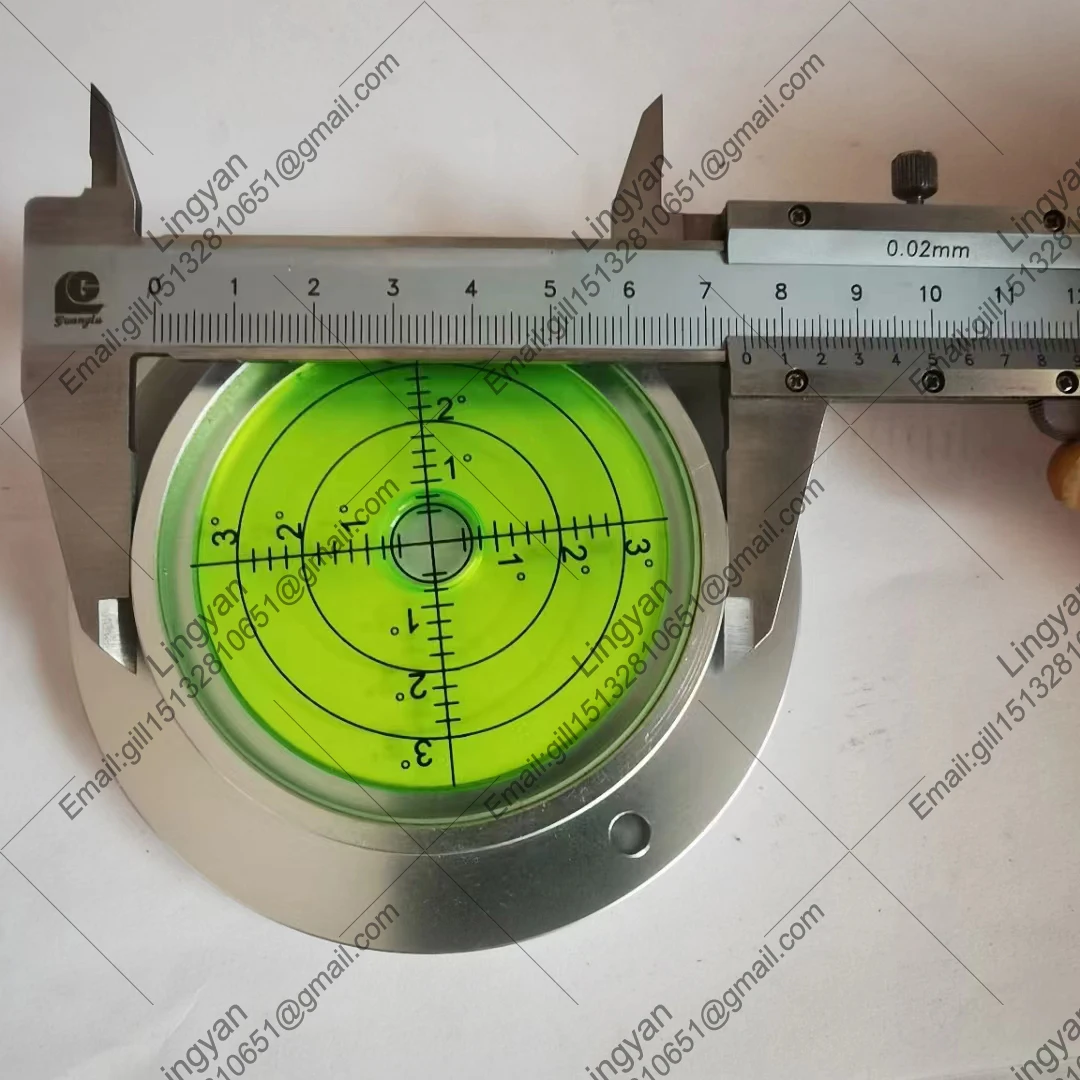 Aluminium Case Bullseye metal Spirit Bubble Surface Level Round Inclinometers for Surveying Instruments