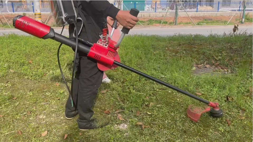 Garden Tools 36V Nylon Rope/Circular Saw Blade Electric Brush Cutter Equipped with Large Capacity Battery Pack Lawn Mower