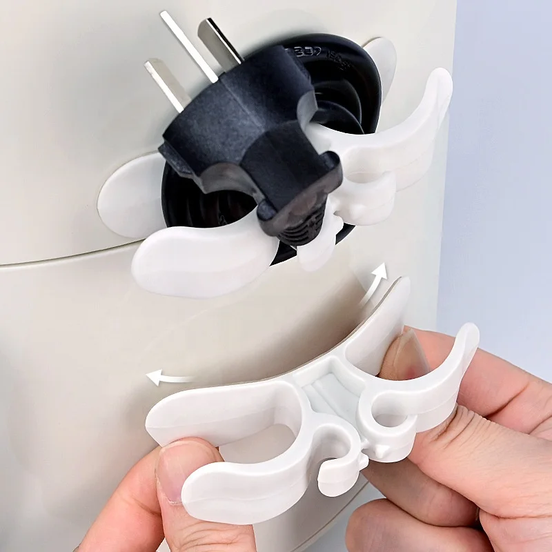 Kitchen Plastic Winder Cord Wrapper Cable Holder Clips