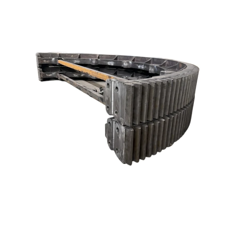 China foundry manufacturer OEM fabrication CNC machined steel casting gear wheel for construction machinery part