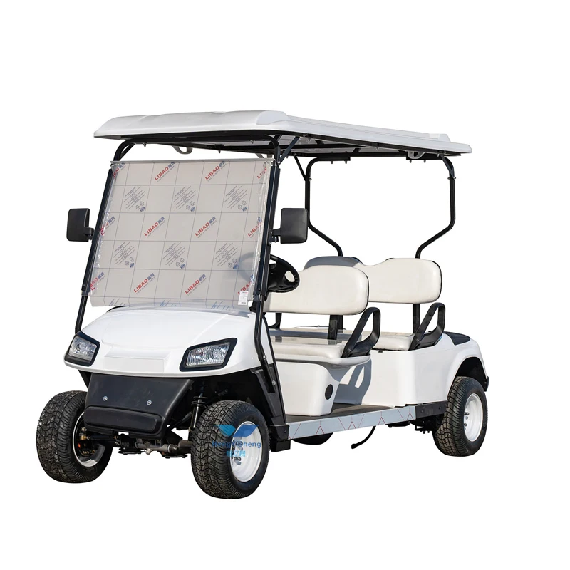 4 Person Competitive Prices Electric Golf Car Utility Golf Cart/Gentleman four-seater luggage cart Small lightweight golf cart
